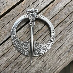 Silver Scottish Kilt Pin Birmingham F Narborough Made in Great Britain 1922 1.5”